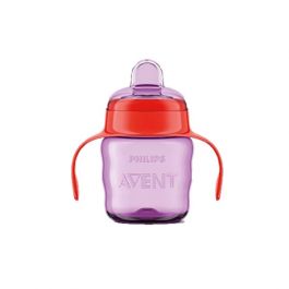 Philips Avent - Vaso rosa 200 ml boquilla blanda +6 meses